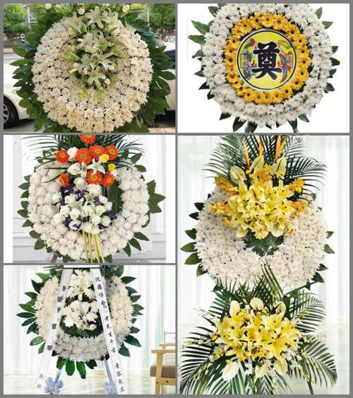 湖北黄石市阳新县浮屠镇湖彭村花圈速递